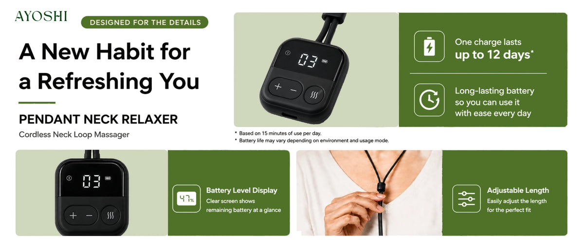 Designed for the details: battery life and adjustable length